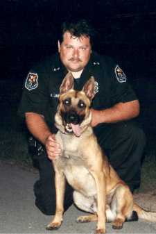 An officer and a K9. 